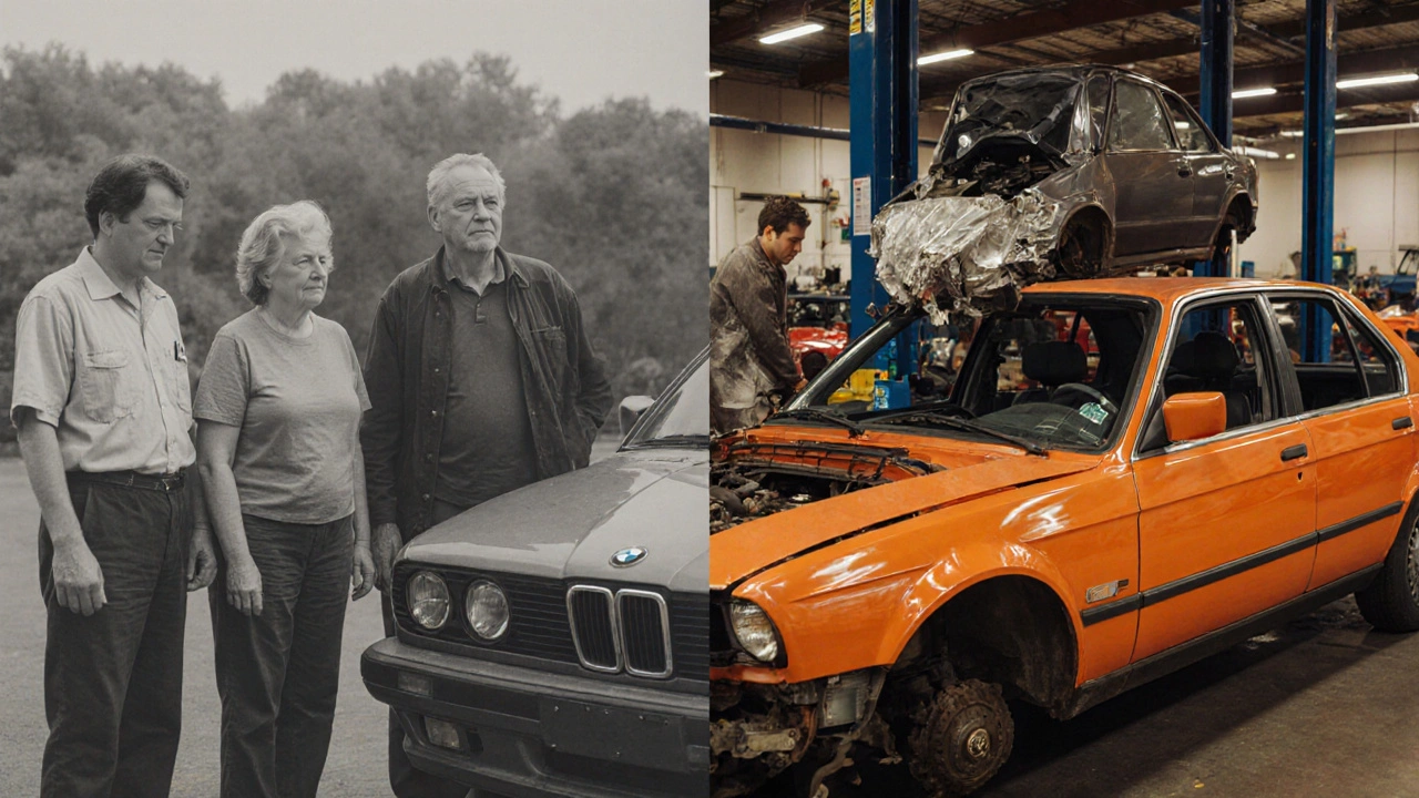 Rozdíl mezi špatným autem a jeho přeměnou na cenné náhradní díly.