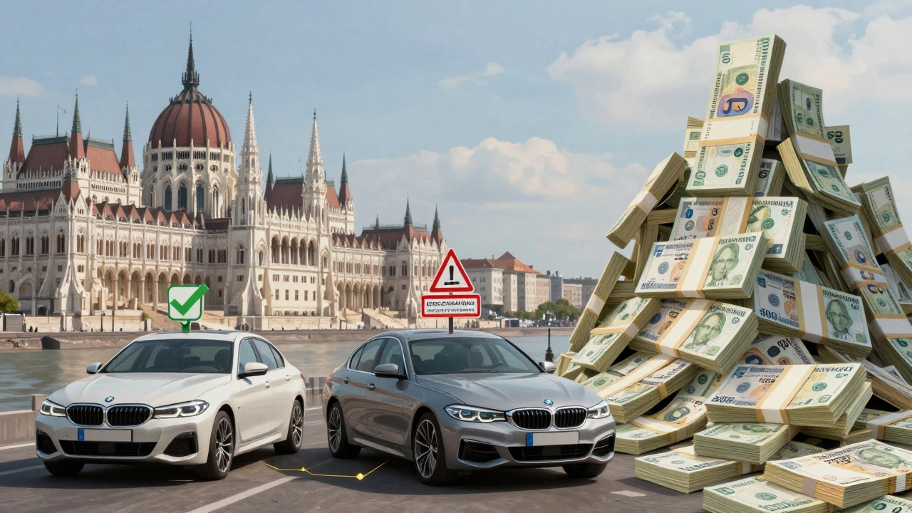 Conceptual comparison of BMW ownership costs in Budapest, Prague, and Zurich.