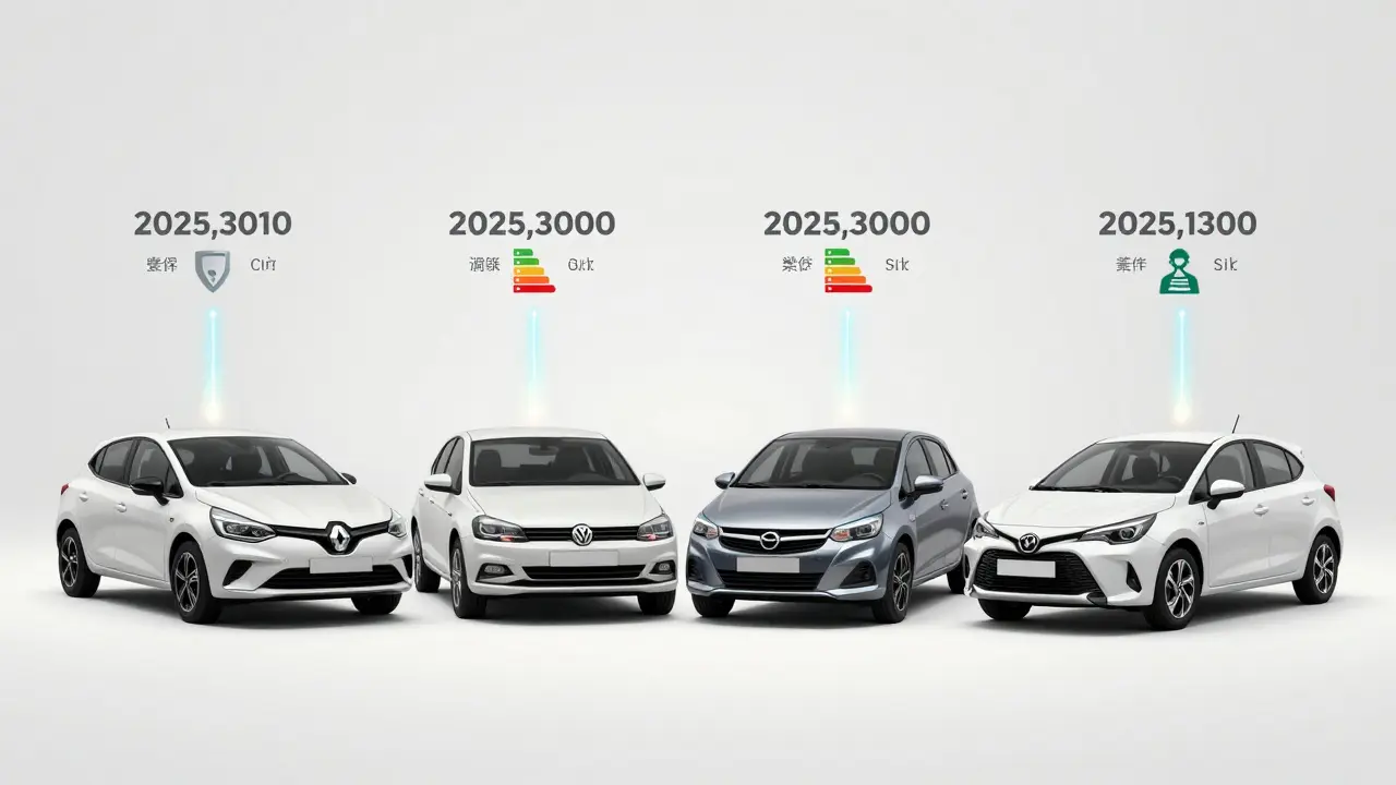 Porovnání čtyř malých aut v Česku podle ceny, záruky a spotřeby.